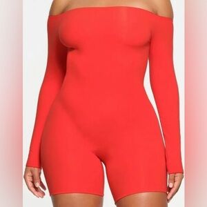 SKIMS red fits everybody onsie size 2X